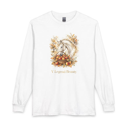 V Legend Beauty | Apple Harvest Horse Thanksgiving Long Sleeve