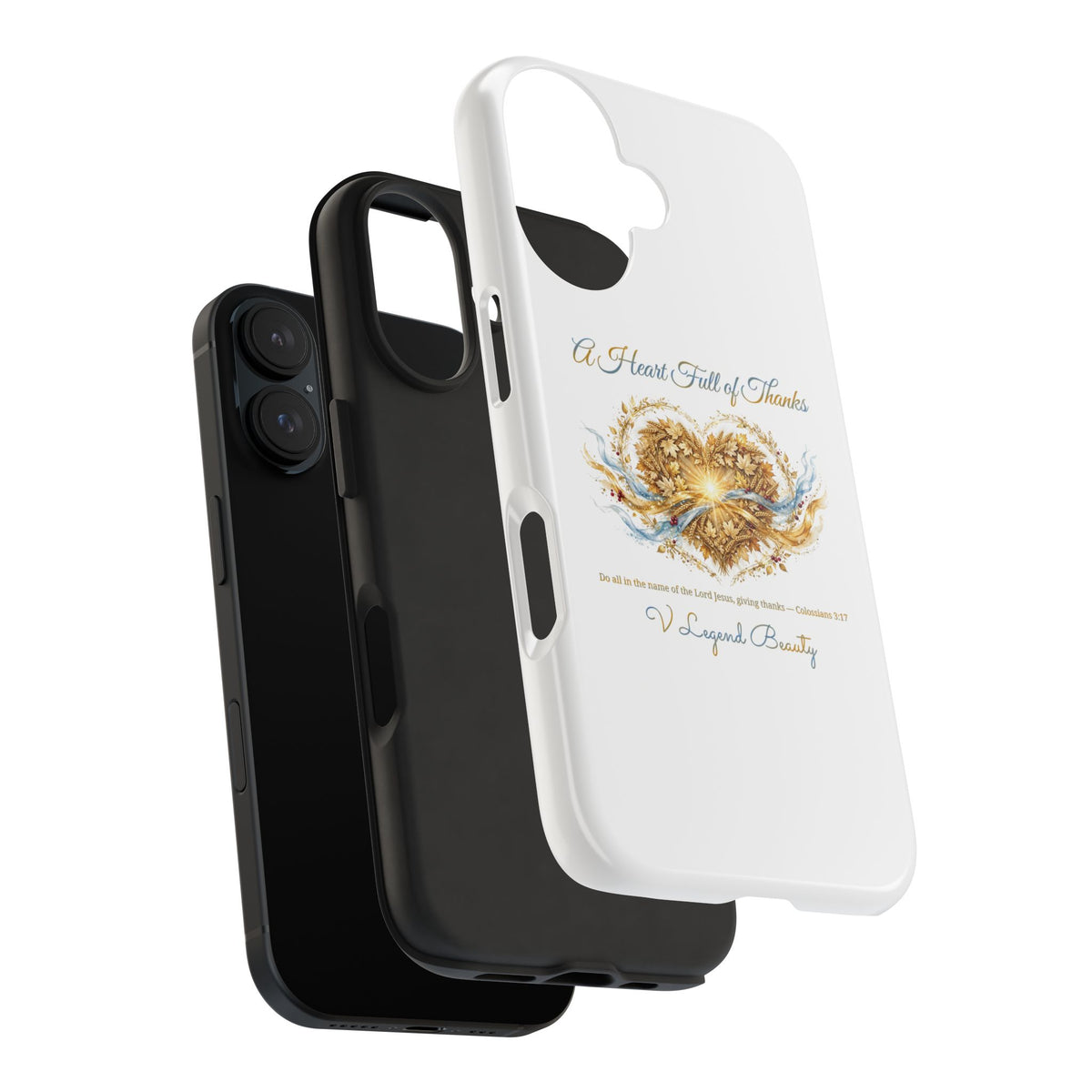 A Heart Full of Thanks iPhone Case | Thanksgiving Christian Gift | V Legend Beauty
