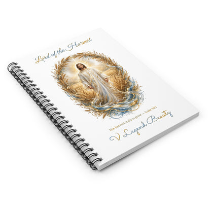 Thanksgiving Spiral Notebook | Lord of the Harvest Christian Journal | V Legend Beauty