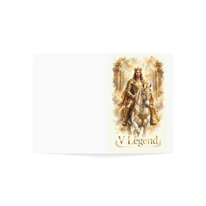 V Legend Beauty | Golden Armor Jesus Greeting Card