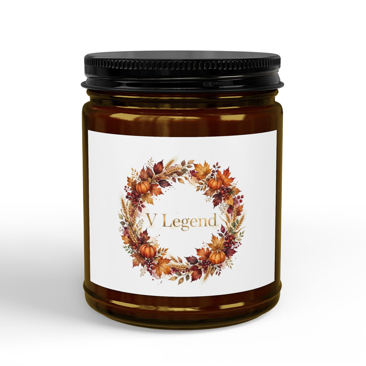 V Legend Beauty Thanksgiving Harvest Wreath Candle