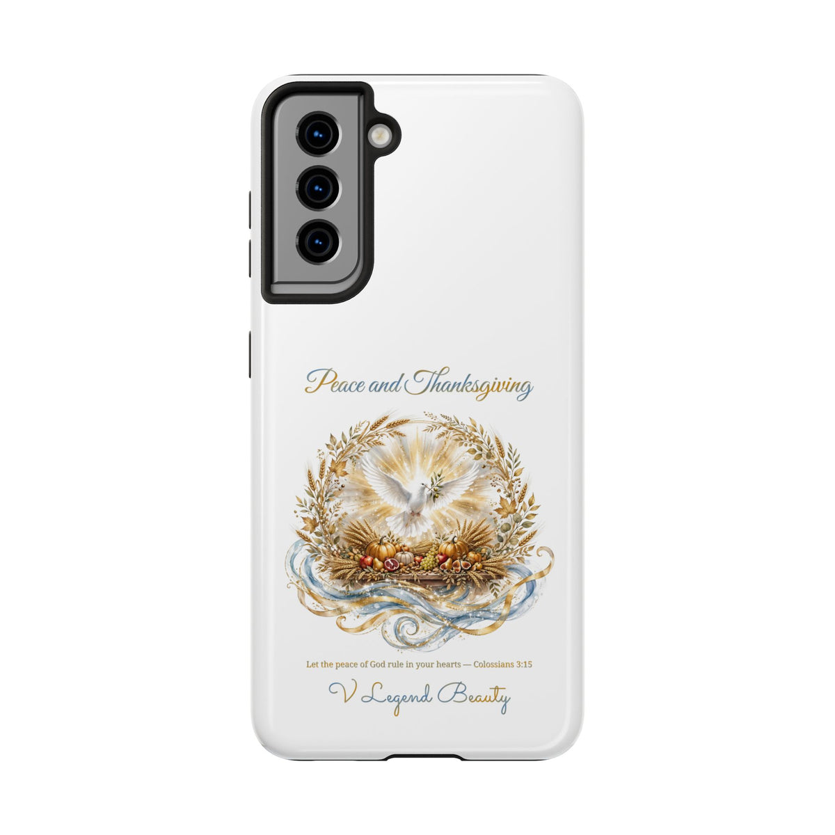 Peace and Thanksgiving Phone Case | Thanksgiving Christian Gift | V Legend Beauty