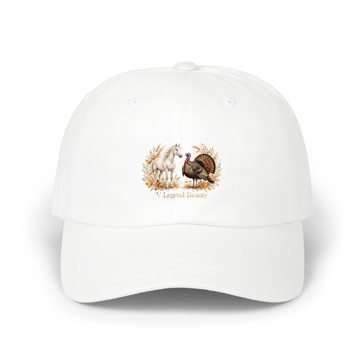 V Legend Beauty Thanksgiving White Horse Turkey Hat