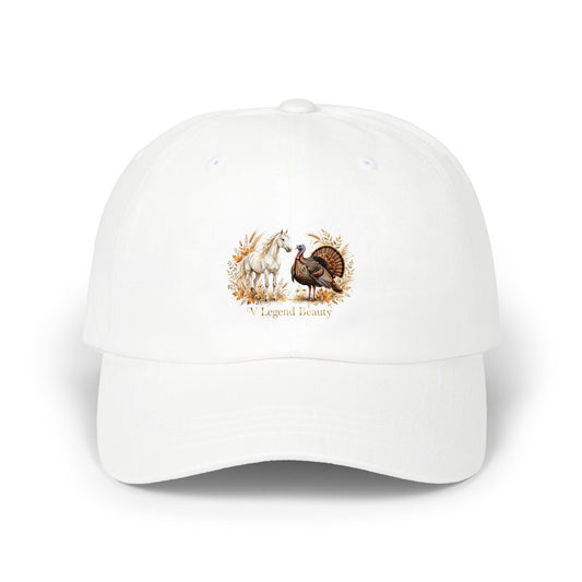 V Legend Beauty Thanksgiving White Horse Turkey Hat