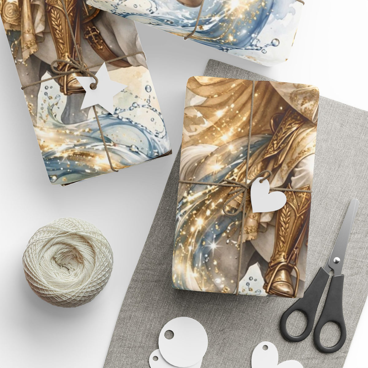 V Legend Beauty Jesus White Horse Poster Luxury Wrapping Paper
