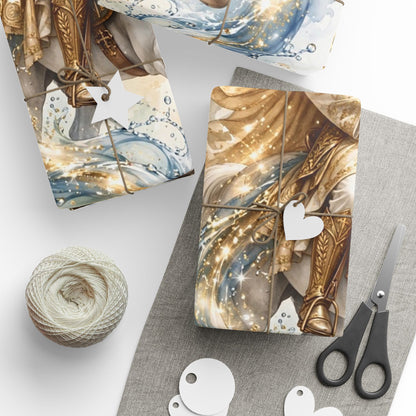 V Legend Beauty Jesus White Horse Poster Luxury Wrapping Paper
