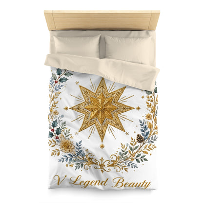 V Legend Beauty Christmas Bethlehem Star Microfiber Duvet Cover