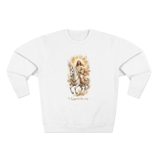 V Legend Beauty Jesus White Horse Sweatshirt