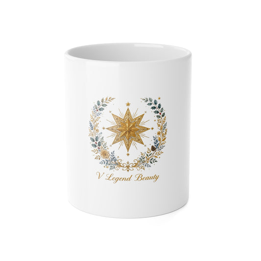 V Legend Beauty Embroidered Bethlehem Star Mug – 11oz