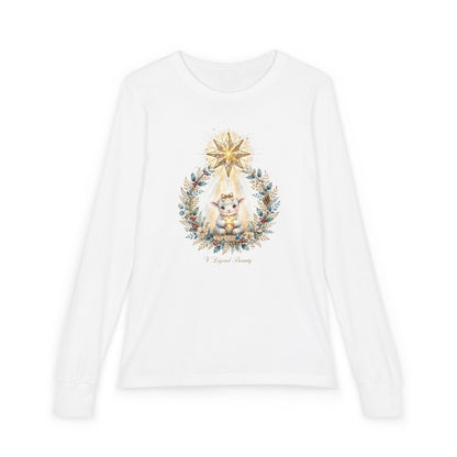 Bethlehem Star Lamb Sister Long Sleeve Kids T-Shirt