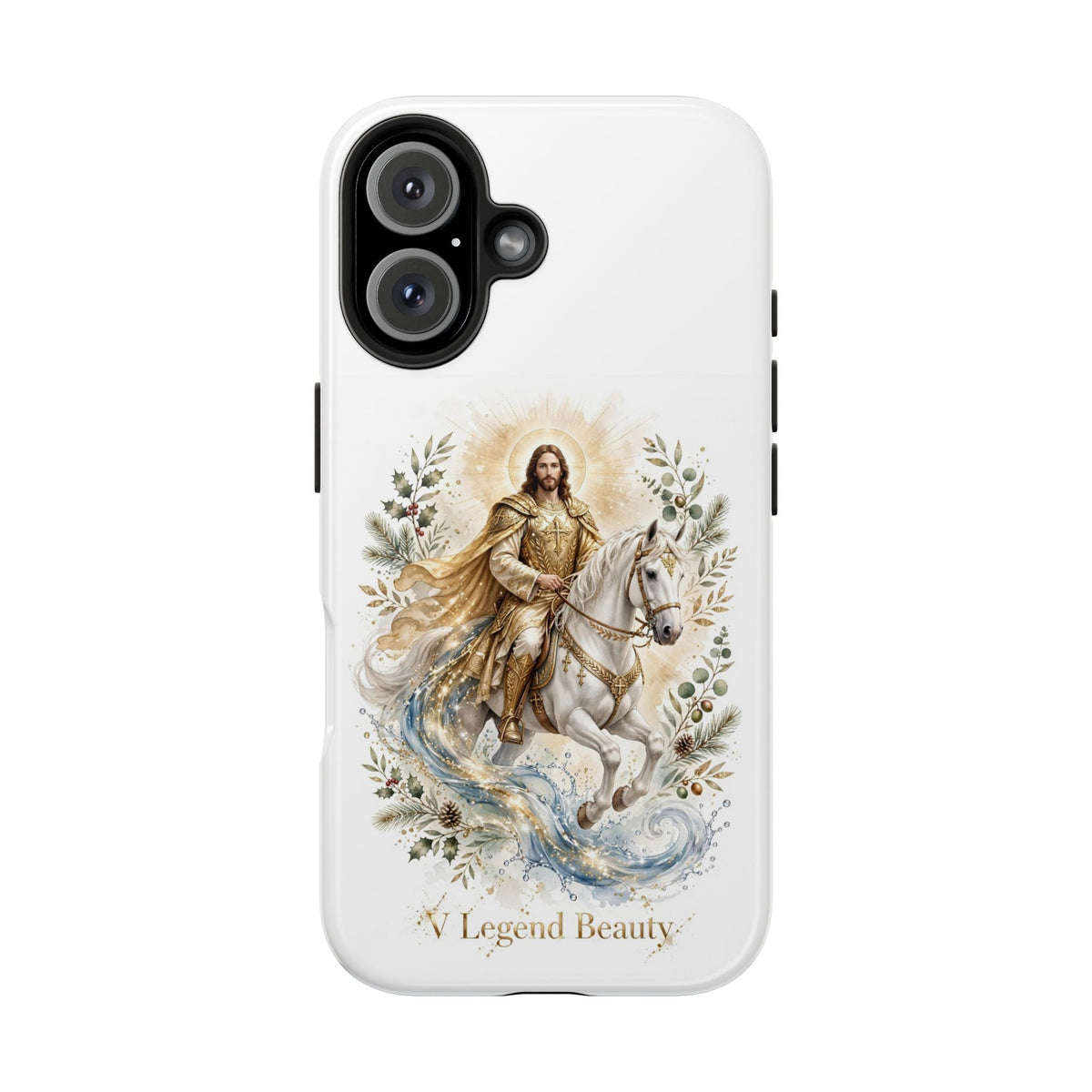 V Legend Beauty Golden Armor Jesus Phone Case – iPhone