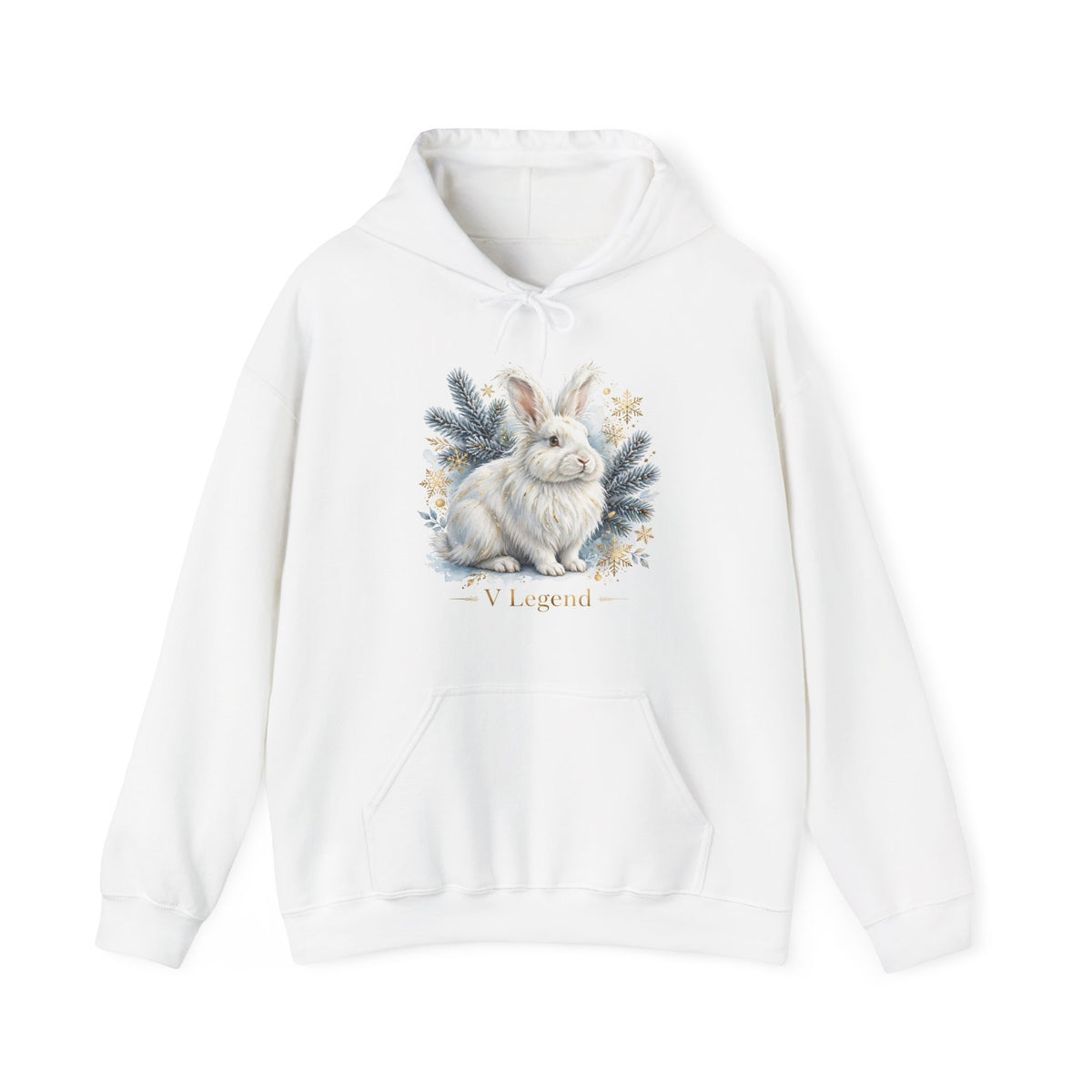 V Legend Beauty White Rabbit Holiday Hoodie