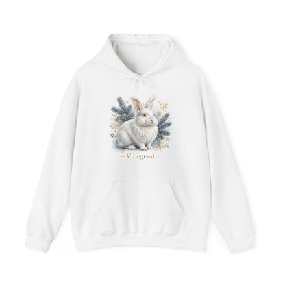 V Legend Beauty White Rabbit Holiday Hoodie