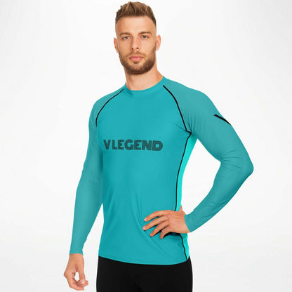 V Legend 2024 Men's Sports Handsome Rashguard - Light Green