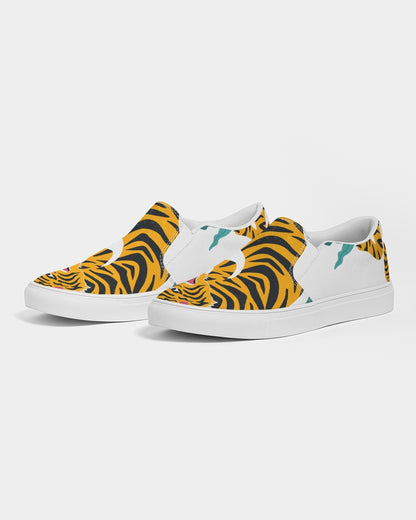V Legend Tiger Images Women's Slip-On Canvas Shoe