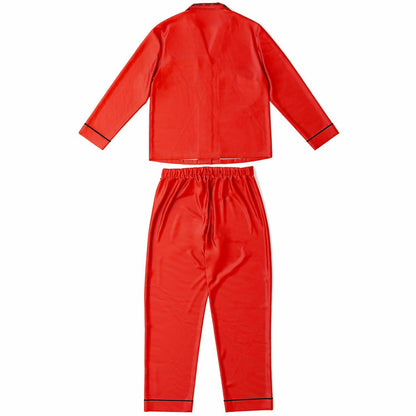 V Legend Women's Satin Pajamas - Ferrari Red (Mother love 6 Colors)