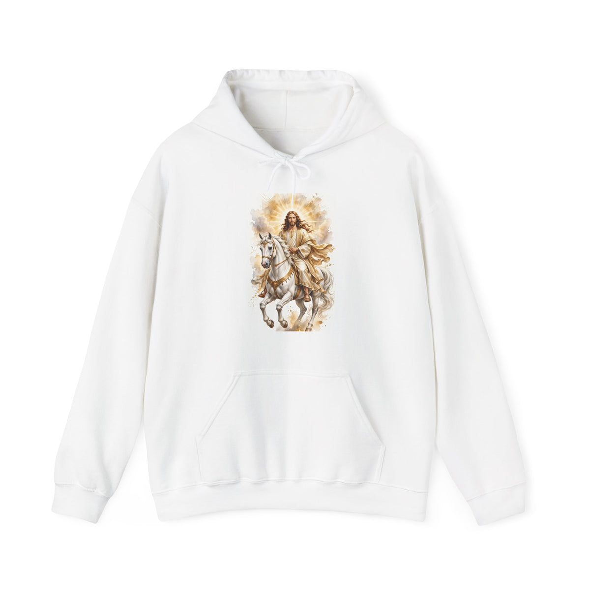 V Legend Beauty Jesus White Horse Hoodie