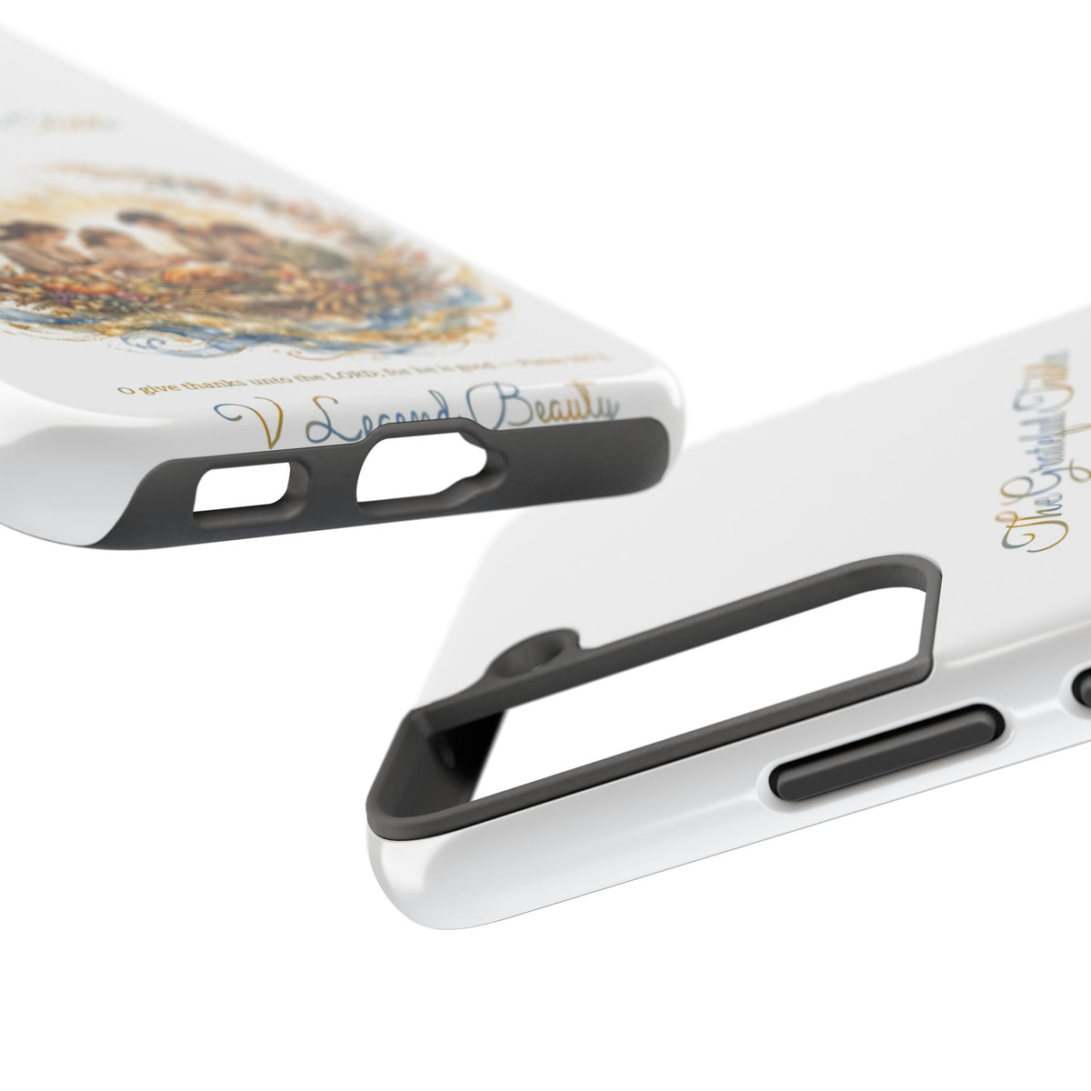 The Grateful Table Phone Case | Thanksgiving Christian Gift | V Legend Beauty