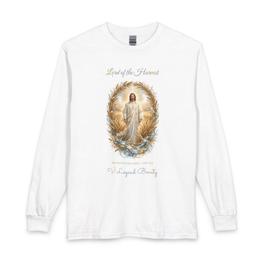 Thanksgiving Long Sleeve Shirt for Men | Lord of the Harvest Christian Gift | V Legend Beauty