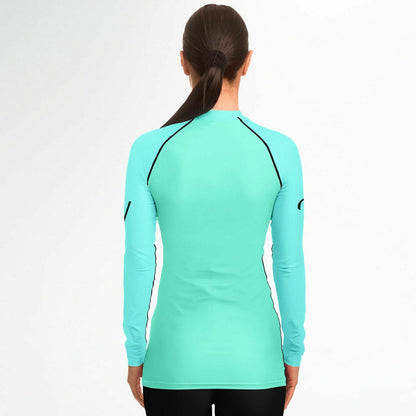 V Legend 2024 Women's Sports Rashguard - Baby Green Colors