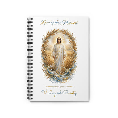 Thanksgiving Spiral Notebook | Lord of the Harvest Christian Journal | V Legend Beauty
