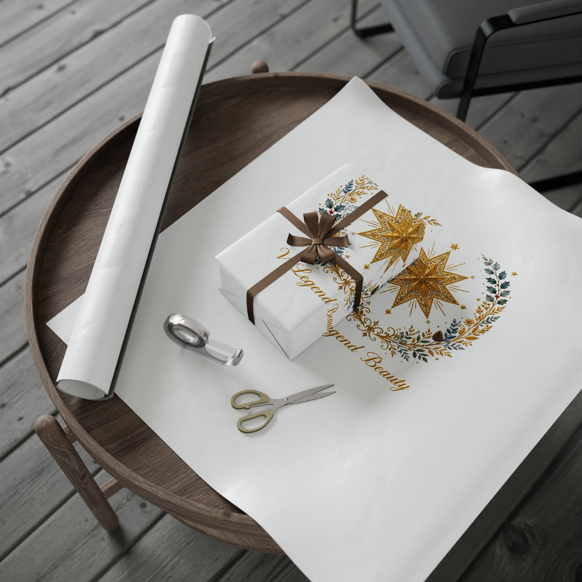V Legend Beauty Star of Bethlehem Luxury Wrapping Paper
