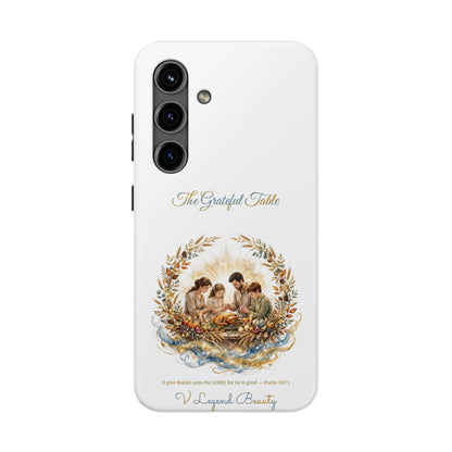 The Grateful Table Phone Case | Thanksgiving Christian Gift | V Legend Beauty