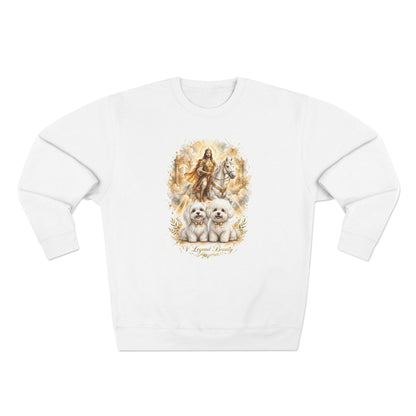 V Legend Beauty Thanksgiving Two Dogs Holiday Sweatshirt