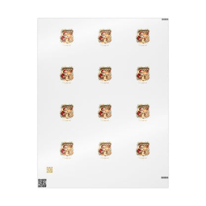 V Legend Beauty Santa Nice List Luxury Wrapping Paper