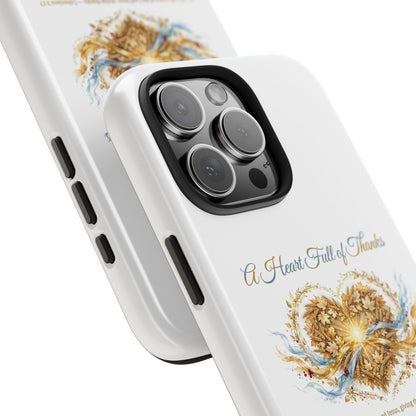 A Heart Full of Thanks iPhone Case | Thanksgiving Christian Gift | V Legend Beauty