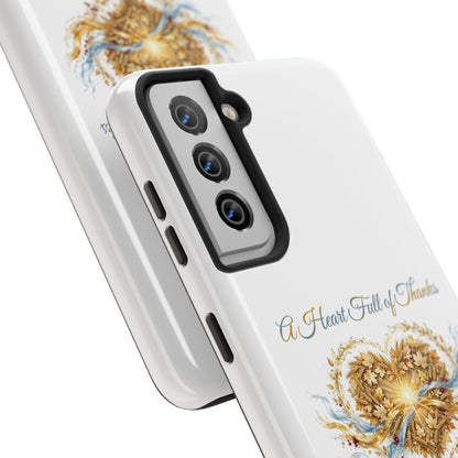 A Heart Full of Thanks Samsung Case | Thanksgiving Christian Gift | V Legend Beauty