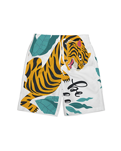 V Legend Tiger Images Boys  All-Over Print Swim Trunk