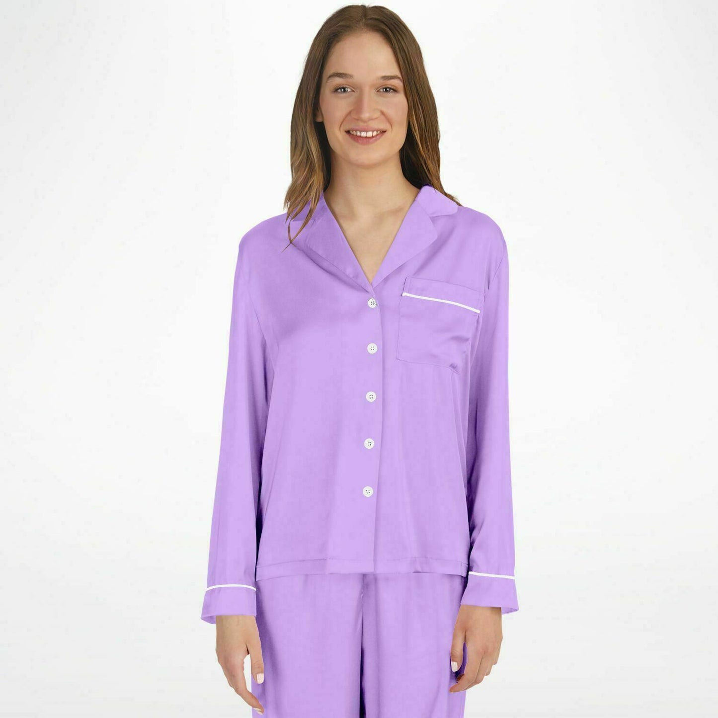 V Legend Women's Satin Pajamas - Luxury Purple (Mother Love 6 Colors)