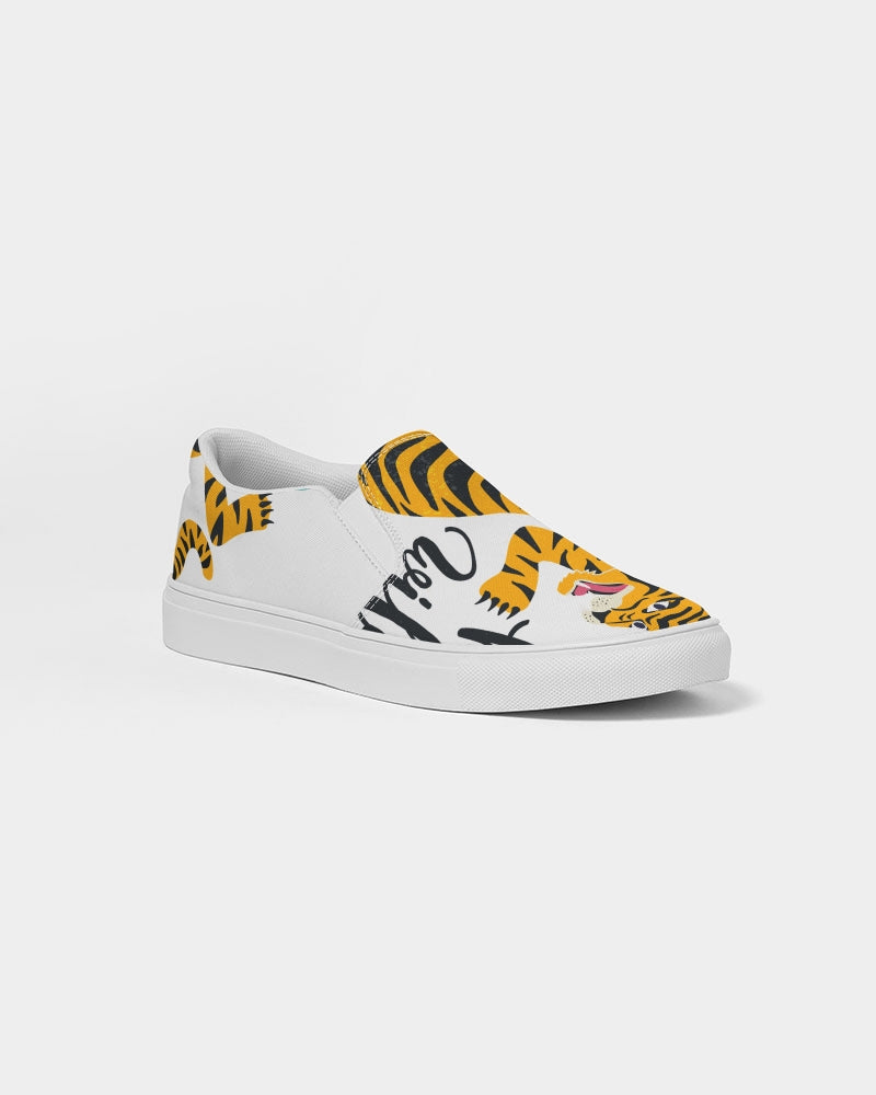 V Legend Tiger Images Women's Slip-On Canvas Shoe