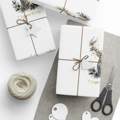V Legend Beauty Reindeer Luxury Wrapping Paper