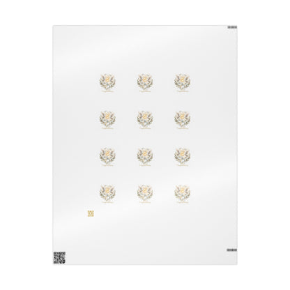 V Legend Beauty Two Doves Luxury Wrapping Paper