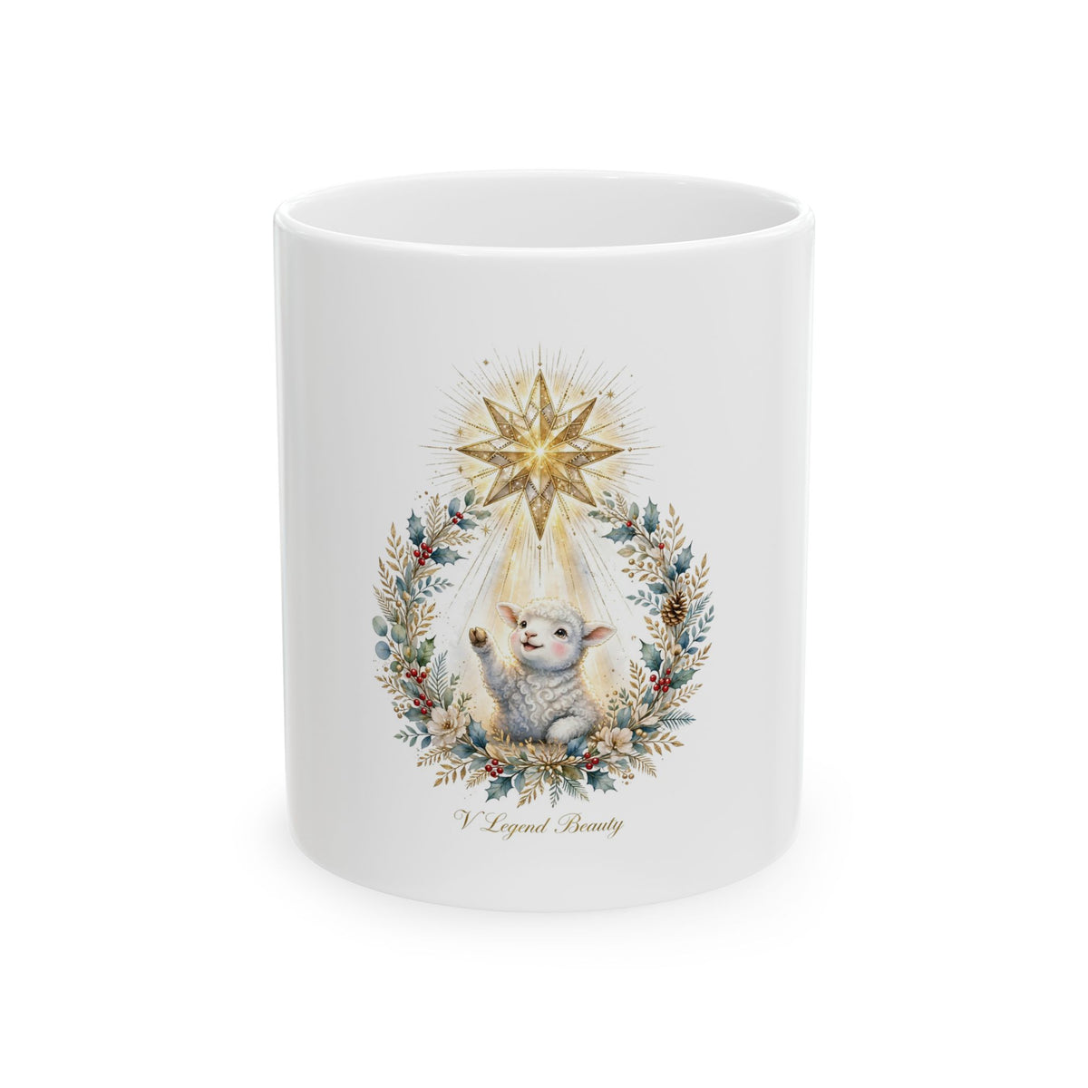 Bethlehem Star Lamb Brother Christmas Mug
