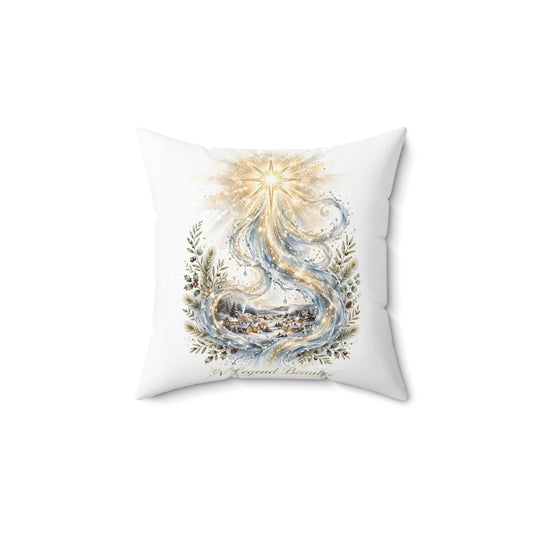 V Legend Beauty Bethlehem Star Flowing Water Throw Pillow – Small