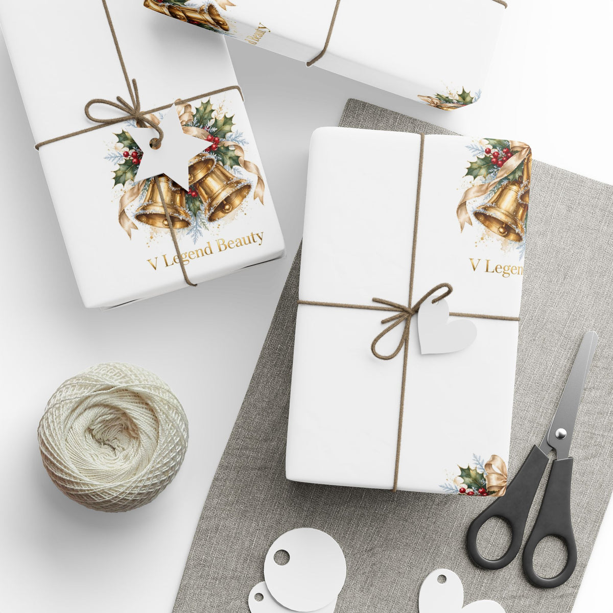 V Legend Beauty Golden Bells Luxury Wrapping Paper