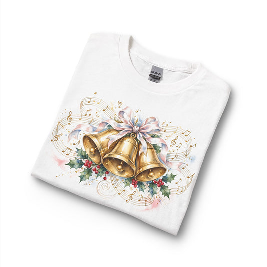 Christian Christmas Long Sleeve Shirt | Jingle Bells White Graphic Tee | V Legend Beauty