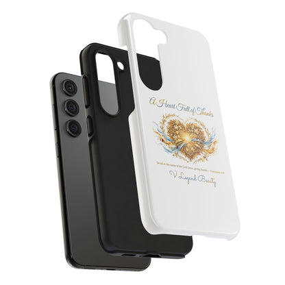 A Heart Full of Thanks Samsung Case | Thanksgiving Christian Gift | V Legend Beauty