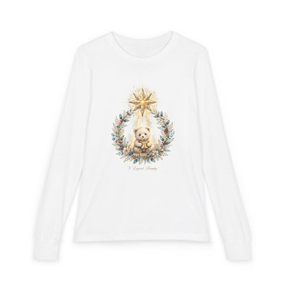 Bethlehem Star Bear Daughter Long Sleeve Kids T-Shirt
