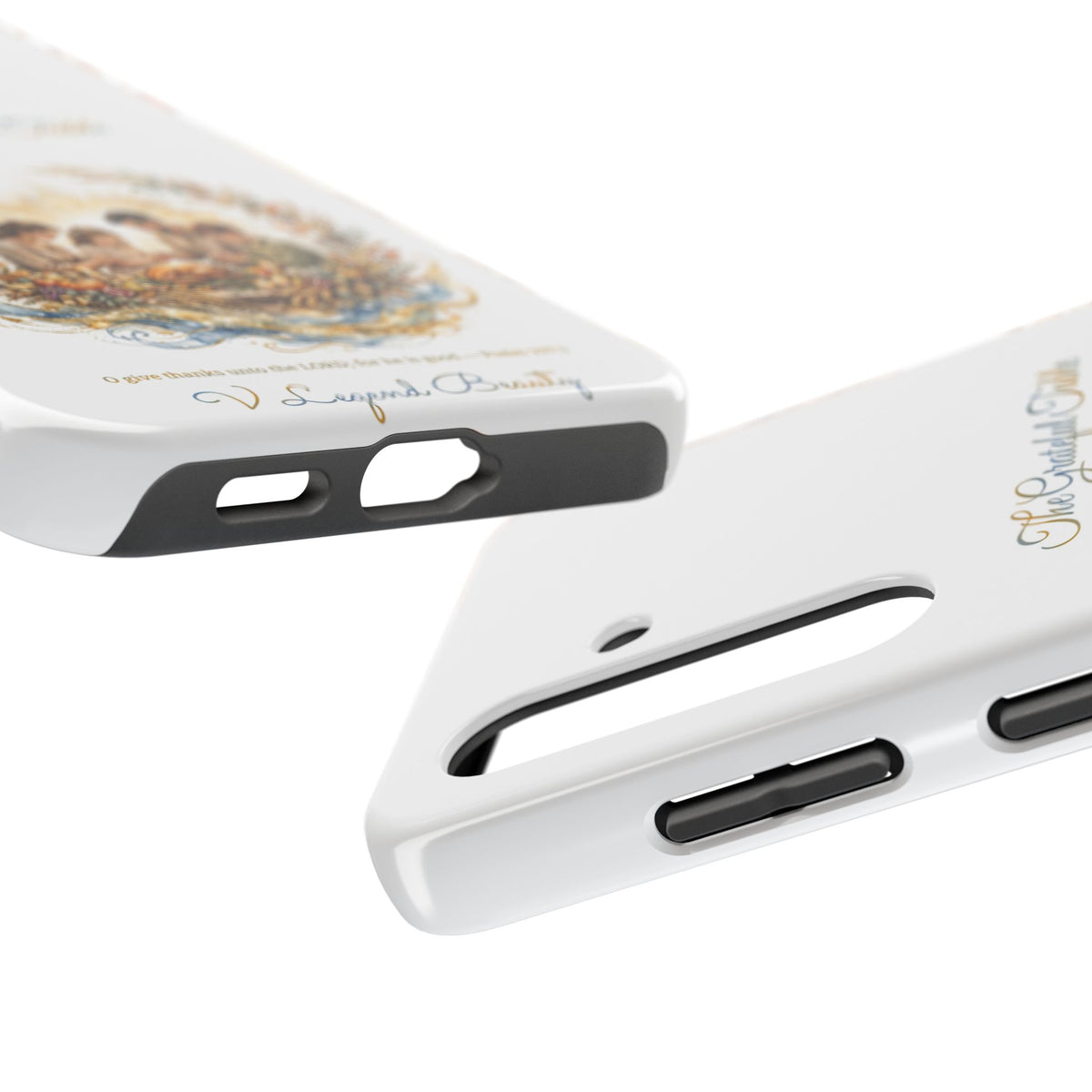 The Grateful Table Phone Case | Thanksgiving Christian Gift | V Legend Beauty