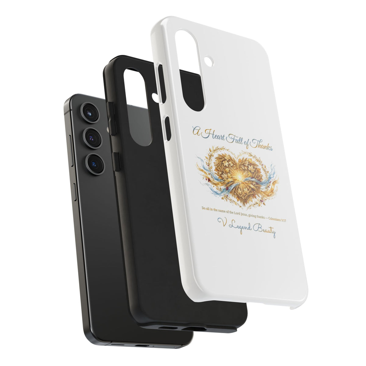A Heart Full of Thanks Samsung Case | Thanksgiving Christian Gift | V Legend Beauty