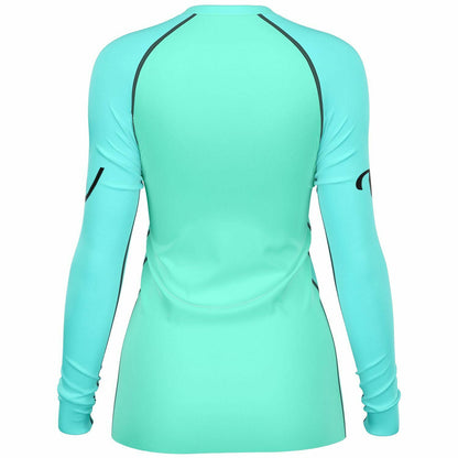 V Legend 2024 Women's Sports Rashguard - Baby Green Colors