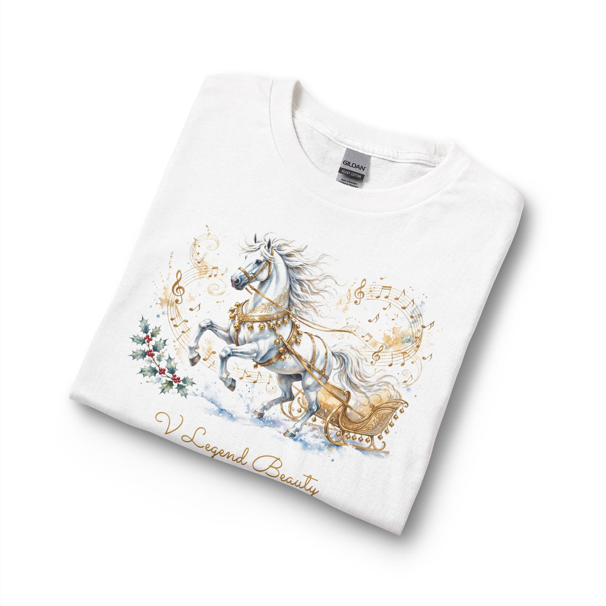 Christian Christmas Long Sleeve Shirt | Jingle Bell Rock White Graphic Tee | V Legend Beauty
