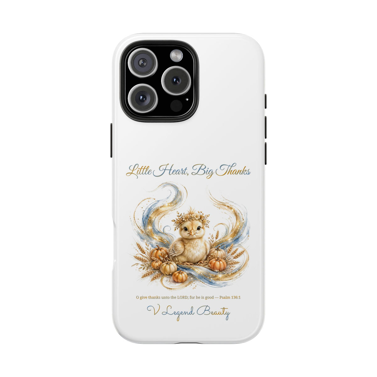 Little Heart, Big Thanks Phone Case | Thanksgiving Christian Gift | V Legend Beauty