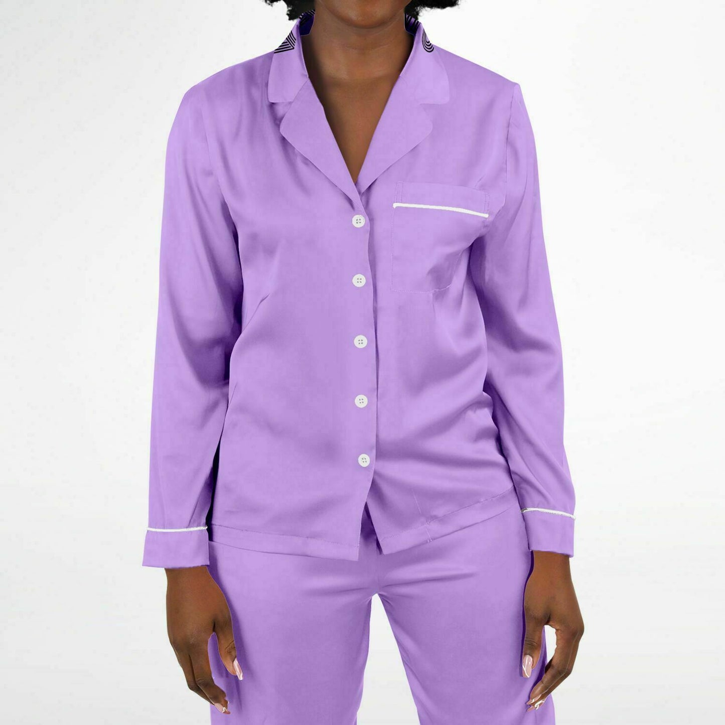 V Legend Women's Satin Pajamas - Luxury Purple (Mother Love 6 Colors)