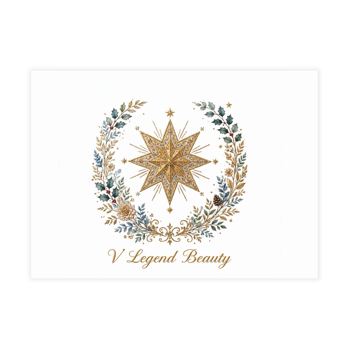 V Legend Beauty Golden Armor Jesus Thank You Card