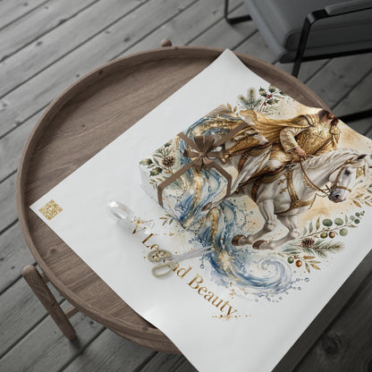V Legend Beauty Jesus White Horse Poster Luxury Wrapping Paper